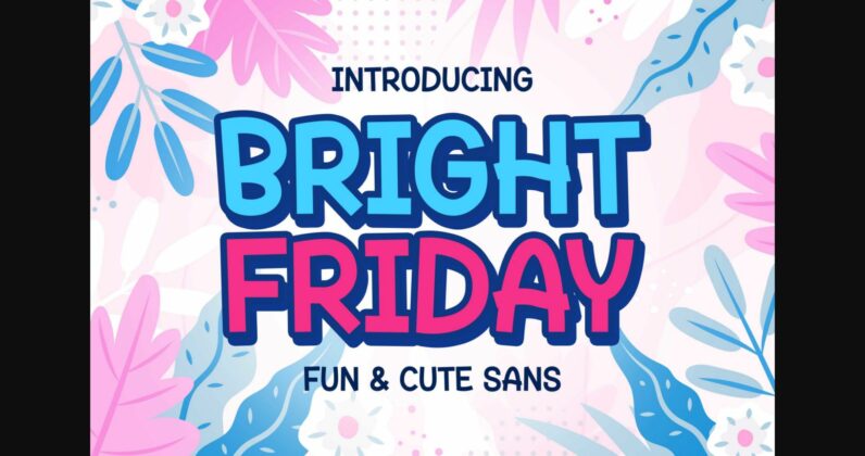 Bright Friday Font Poster 3