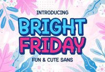 Bright Friday Font Poster 1