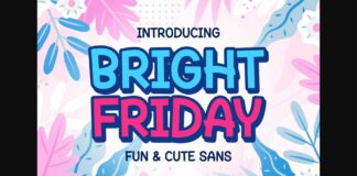 Bright Friday Font Poster 1