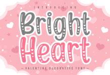 Bright Heart Font  Font Poster 1