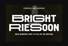 Bright Riesoon Font Poster 1