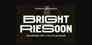 Bright Riesoon Font Poster 1