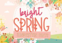Bright Spring Font Poster 1