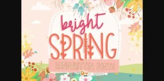 Bright Spring Font Poster 1