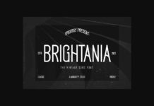 Brightania Font Poster 1