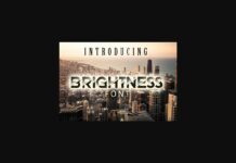 Brightness Font Poster 1