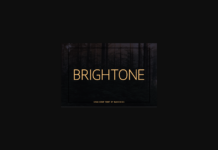 Brightone Font Brightone Font Poster 1