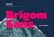 Brigom  Font Poster 1