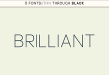 Brilliant Font Poster 1