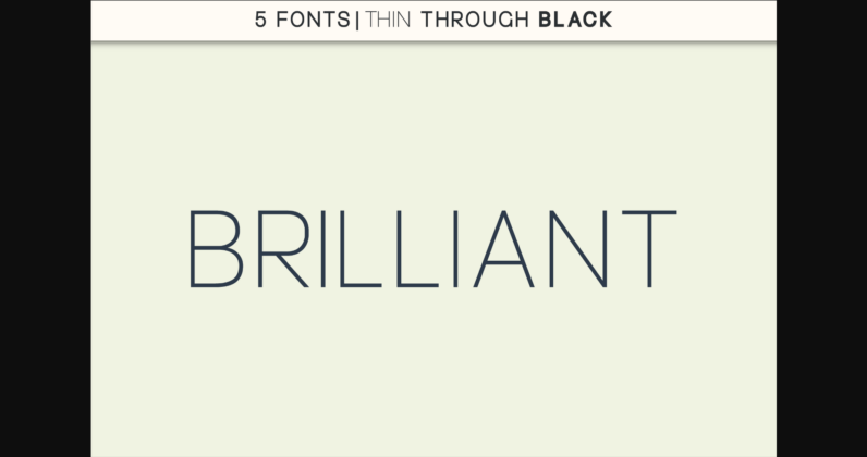 Brilliant Font Poster 1