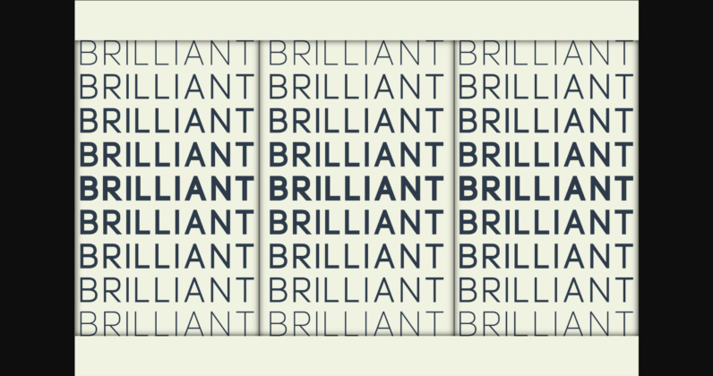 Brilliant Font Poster 2