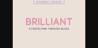 Brilliant Font Poster 1