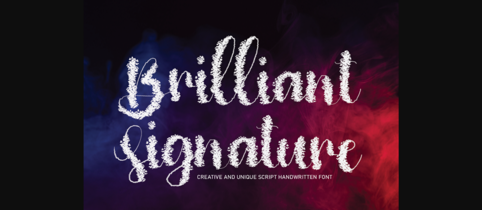 Brilliant Signature Font Poster 3