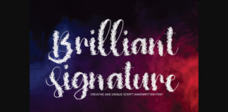 Brilliant Signature Font Poster 1