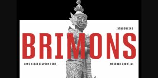 Brimons Font Poster 1