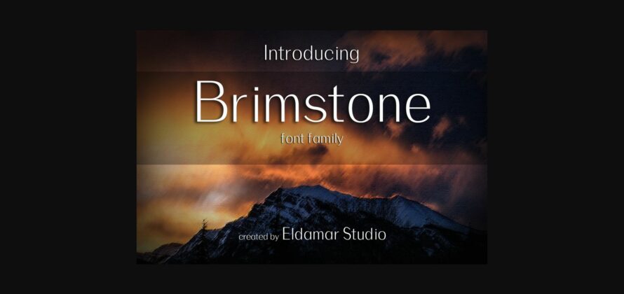 Brimstone Font Poster 3