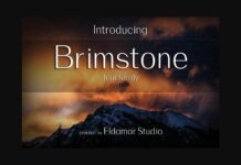 Brimstone Font Poster 1