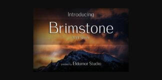 Brimstone Font Poster 1