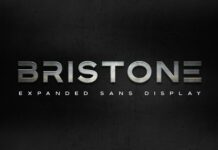 Bristone Font Poster 1