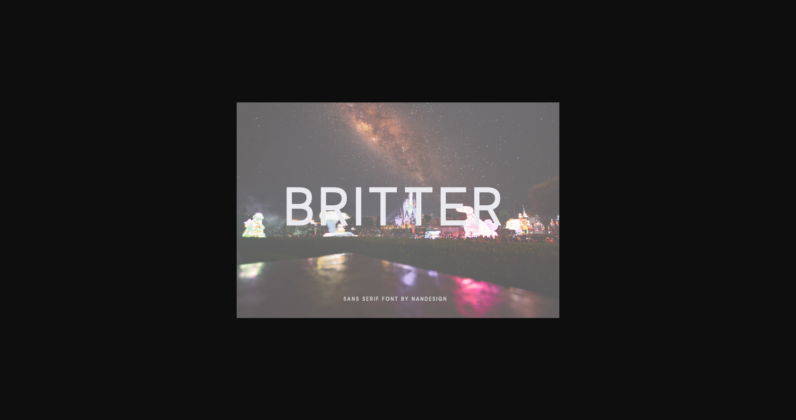 Britter Font Poster 3