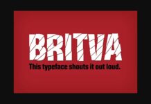 Britva Font Poster 1