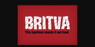 Britva Font Poster 1