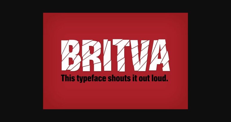 Britva Font Poster 1