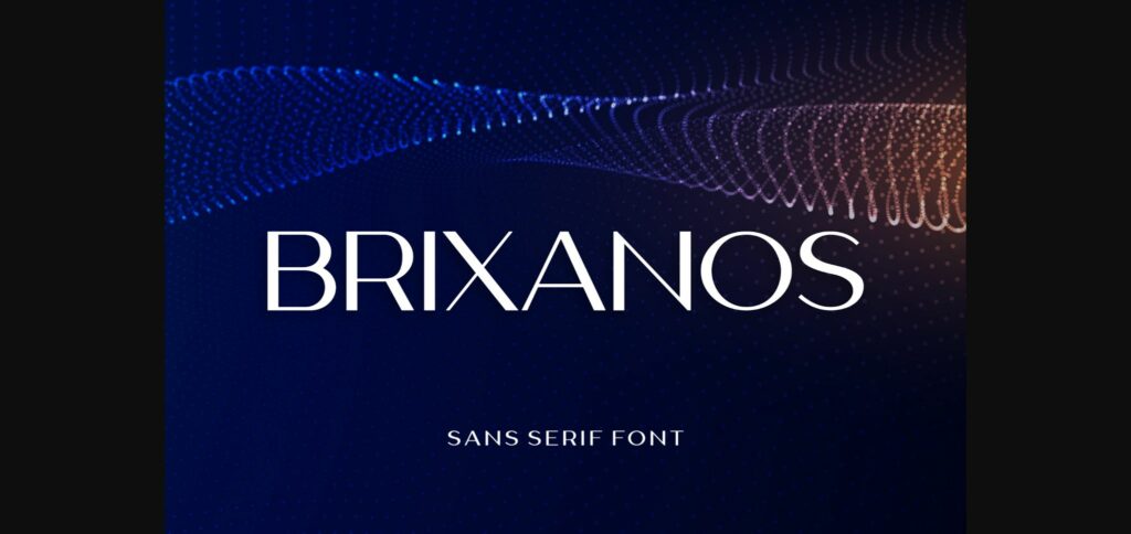 Brixanos Font Poster 3