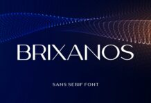 Brixanos Font Poster 1