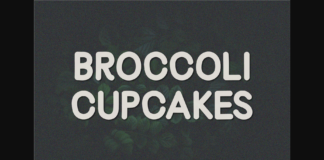 Broccoli Cupcakes Font Poster 1