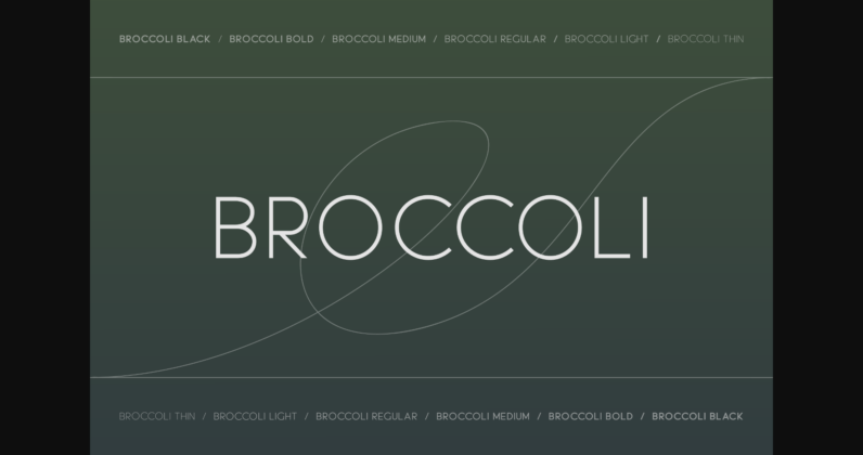 Broccoli Font Poster 3