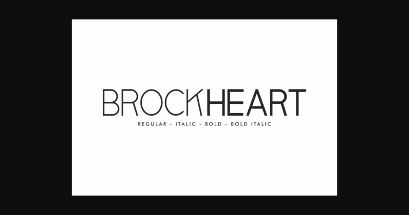 Brockheart Font Poster 3