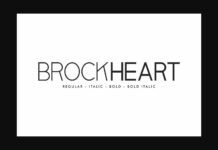 Brockheart Font Poster 1