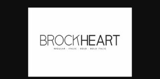 Brockheart Font Poster 1