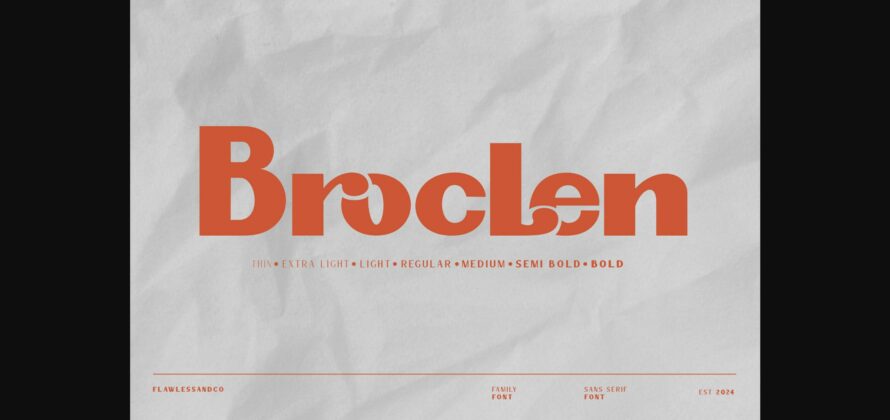 Brocle Font Poster 3