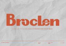 Brocle Font Poster 1