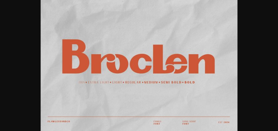 Brocle Font Poster 1