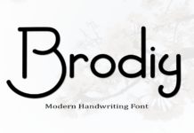 Brodiy Font Poster 1