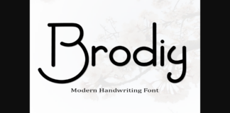 Brodiy Font Poster 1
