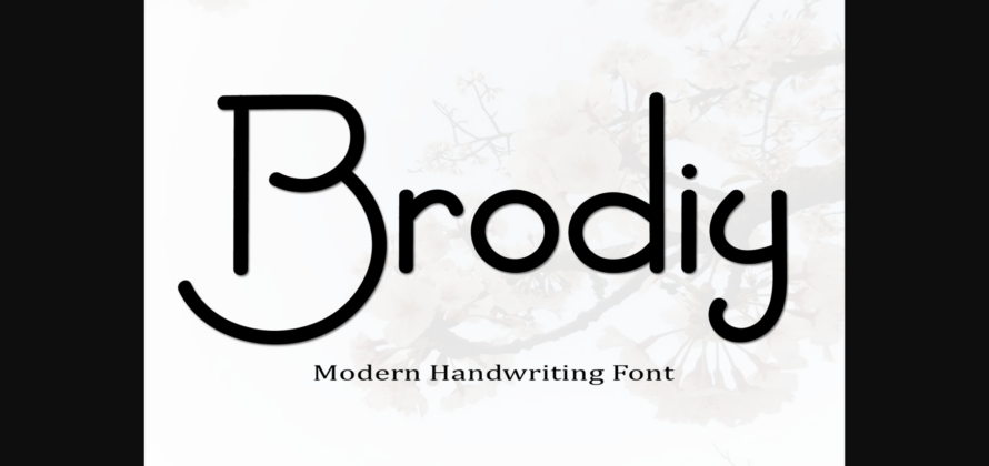 Brodiy Font Poster 1