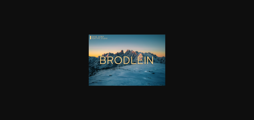 Brodlein Font Poster 3