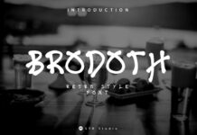 Brodoth Font Poster 1