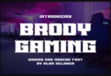 Brody Gaming Font Poster 1