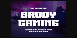 Brody Gaming Font Poster 1
