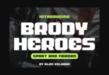 Brody Heroes Font Poster 1