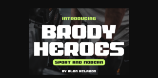 Brody Heroes Font Poster 1