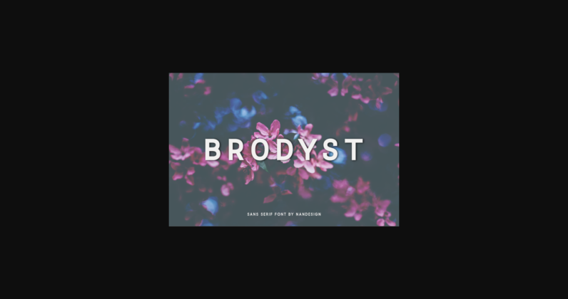 Brodyst Font Poster 3
