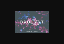 Brodyst Font Poster 1
