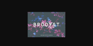 Brodyst Font Poster 1