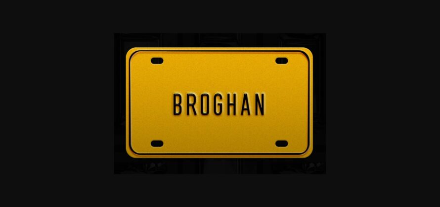 Broghan Font Poster 8